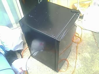 Futon Chair, Fridge, and Cordless phone Cheap! 3