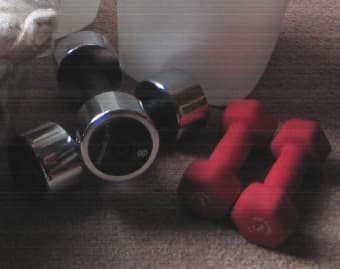 For sale: set of 4 dumbbells/weights - $10 1