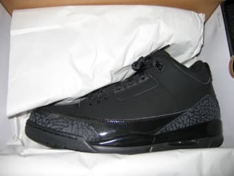 Jordan III Retro Black Size 13 BRAND NEW UNUSED 1