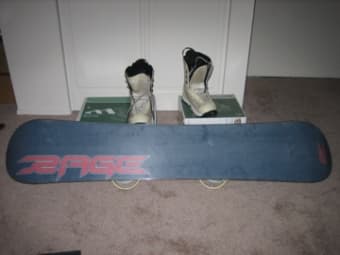 Snow board and accessory $ 200 1