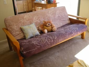 ALMOST NEW FUTON SOFA/LOVESEAT for sale 2