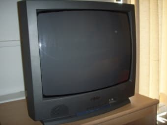 TV Sanyo - 20in (Perfect Condition) + Nice TV Stand - $40 - (stanford) 2