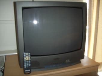 TV Sanyo - 20in (Perfect Condition) + Nice TV Stand - $40 - (stanford) 3