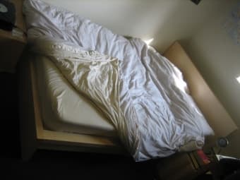 Full Size Bed (Mattress / Boxspring Combo and Matching Wooden Frame) 2