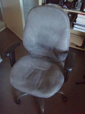 Suede Roller Computer Desk Chair $40 1