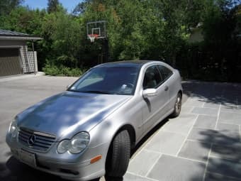 2002 Mecedes-Benz C230 Sport Coupe Silver - $11850 1