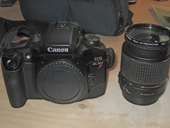 Canon Elan 7 SLR Camera + 28-90 Canon Ultrasonic Lens Under Warranty. 2