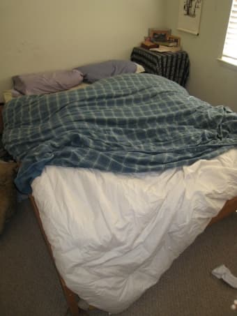 Down comforter with duvet cover - $20 1