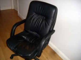 Executive High-Back Leather Chair - $40 1