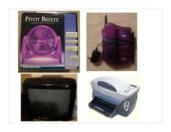 MOVING SALE:  TV, PRINTER, LAMP, PHONE, FAN (everything $10 or less) 1