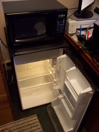FOR SALE: LARGE MINI-FRIDGE AND MICROWAVE 2