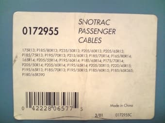 FS: snow cables to put on car tires, new - $10 3