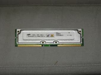 Samsung RDRAM 2x256mb $60, 2x128mb $10 2