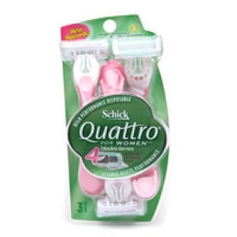 2 Sets of Schick Quattro High Performance Disposable Razors for Women 1