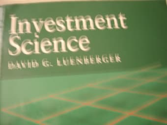 Investment Science by Luenberger 1
