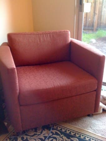 two matching sofa chairs. 1