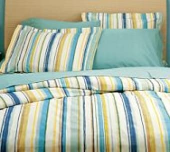 Pottery Barn Striped Comforter, Virtually New, Only $35 (reg $100)!! 1