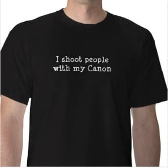 I shoot people with my Canon $15 OBO 1