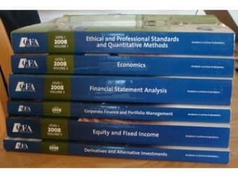 For Sale: CFA Level I Books (2008) 1