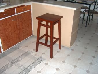 Mahogany barstool 1