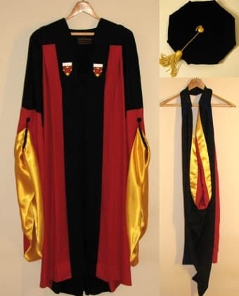 Stanford Doctoral Cap, Hood, and Gown, $349* 1