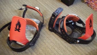 Snowboard and bindings - $30 2