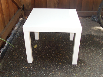 Small table and 2 chairs - $20 3
