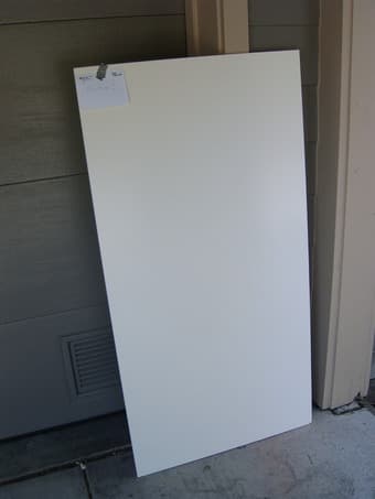 Board, White 57"x30" for free 1
