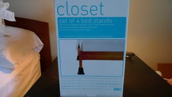 Almost New Set of 4 Bed Stands! $5 1