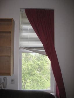 Pink Curtains w/ bars- Perfect for Studio Windows. Very Long $15/pair 1