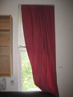 Pink Curtains w/ bars- Perfect for Studio Windows. Very Long $15/pair 2