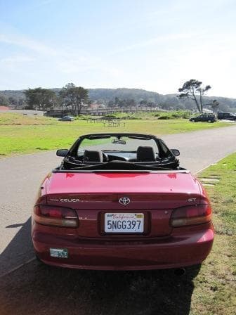 1996 Toyota Celica GT Red Convertible ($3995) 3