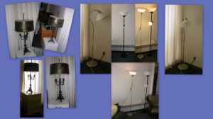 A lamps combo! 4 lamps for sale! 10$ ea or 30$ for the 4! 1