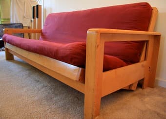 For Sale: Full Size Futon Bed with wooden frame 1