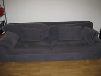 Blue Cloth Couch- $50 1