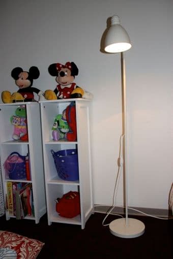 Small White Bookcases & Lamp - $ 25 1