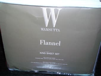 Brand New Light GreenWamsutta King Size Flannel bedding for sale - $20 2