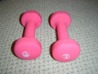 Pair of 2lb dumb bells -$3 1