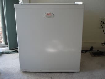 Daewoo cube mini fridge-$40 3