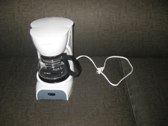 For sale - microwave + coffee maker + pots + dish drainer + more - $20 2