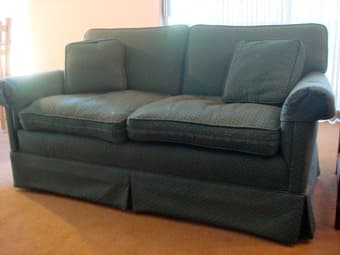 Couch, Loveseat, and Armchair for Sale (free pillows and footstool) 2