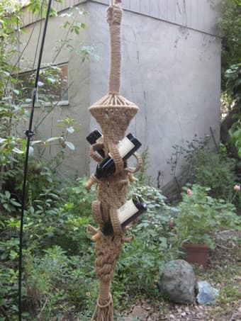 Hanging wine rack $20 1