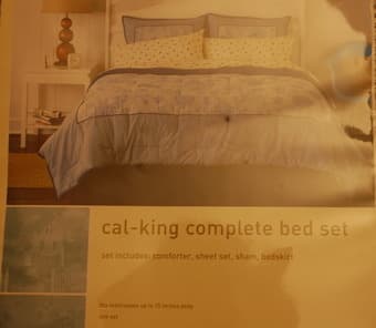 Home cal-King Complete Bed Set 220 count, $45 1
