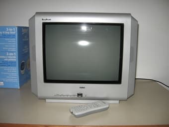 TV, Car Seat, and Dryer for Sale 1