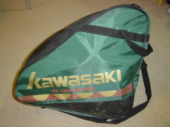 $15 - Kawasaki In-line Skate w/ protection gear and carrying bag 1