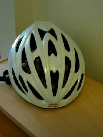 White Bike Helmet $20 1