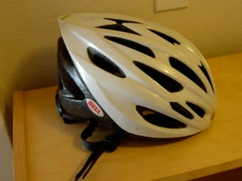 White Bike Helmet $20 2