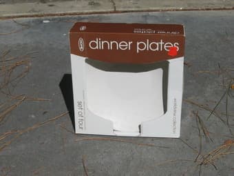 brand new dinner plates set of four - $15 1