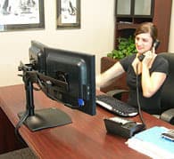 Dual LCD Monitor Desk Mount 2