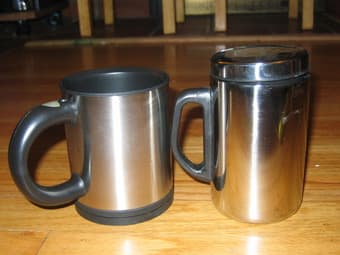 stainless-steel travel mug for sale $4 each 2
